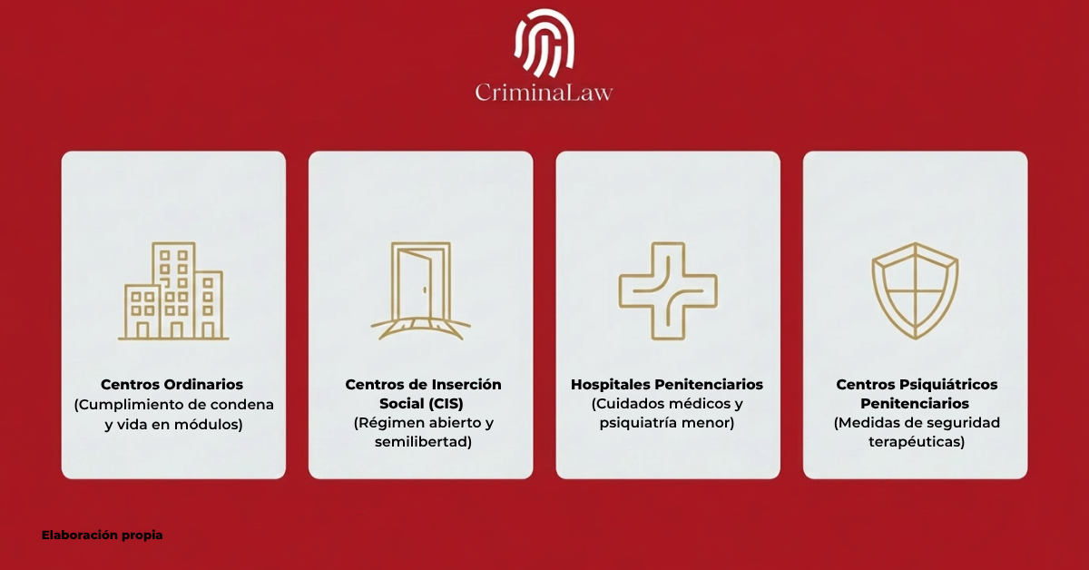 Tipos de centros penitenciarios en España