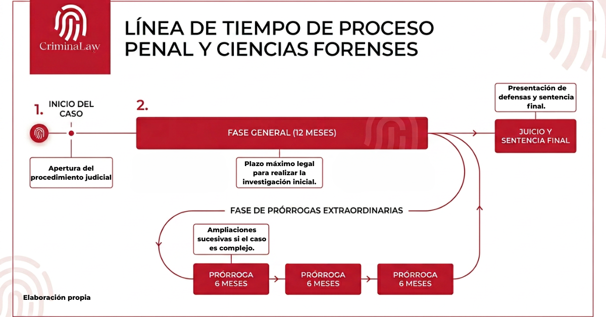 ¿Qué plazos marca la ley para una investigación penal?